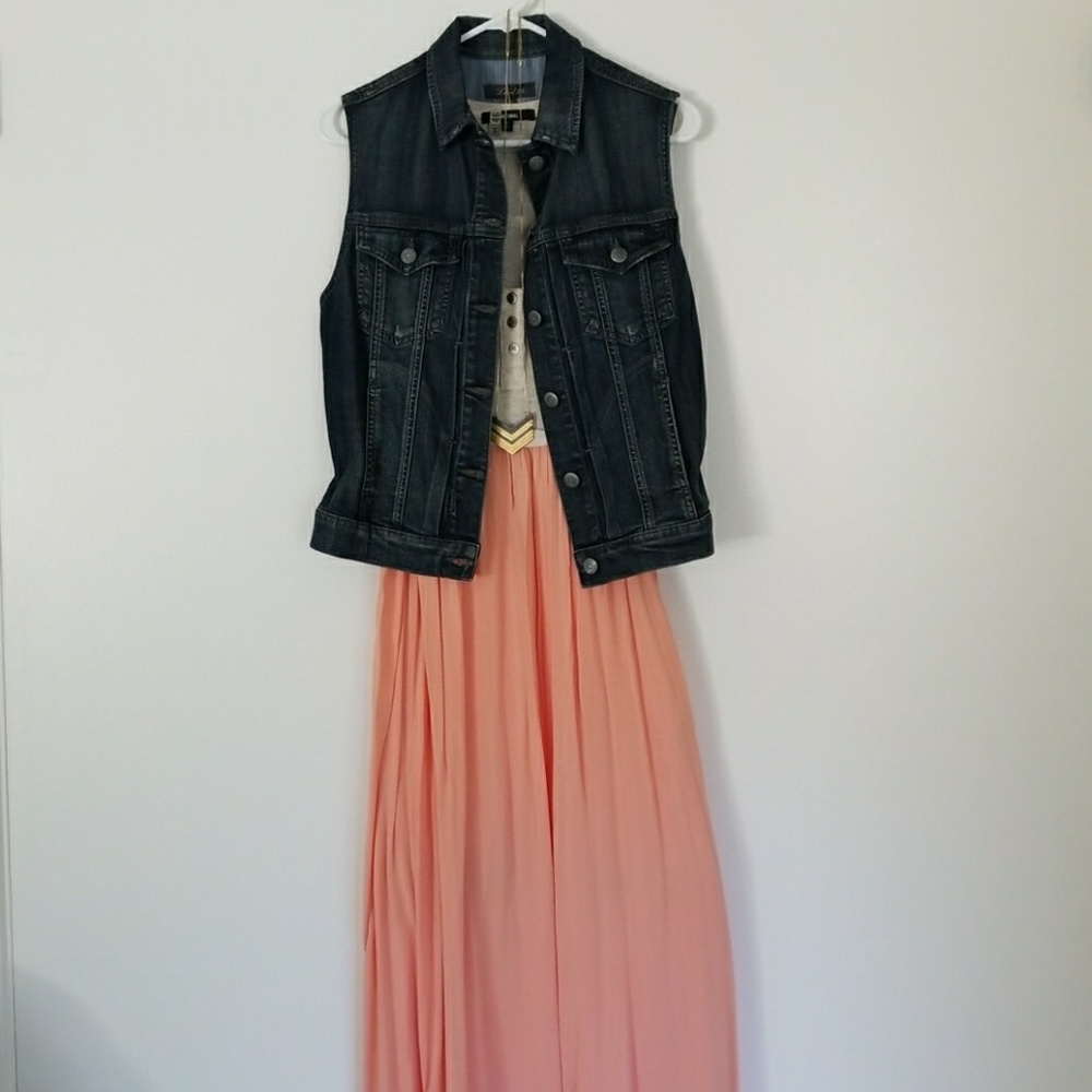 Anthro Level 99 denim vest